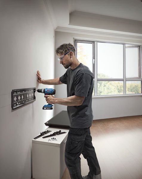 Bosch Combo Kit Set mit 3 18V-Werkzeugen: GSB + GBH + GWS + 2x GBA 4.0Ah + GAL18V-40 Produktbild img14 L