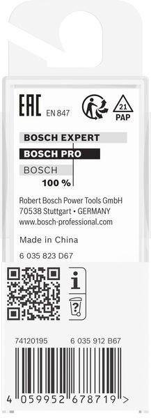 Bosch PRO Bündigfräser mit untenliegendem Führungskugellager, Ø6,35 x L20, Schaft 8 mm Produktbild img5 L