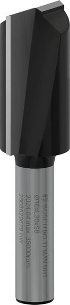 Bosch PRO Nutfräser, zweischneidig, Ø 16 x L 30, Schaft 8 mm Produktbild img1 L