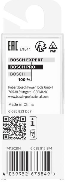 Bosch PRO Bündigfräser, obenliegendes Führungskugellager, Ø 5/8" x L 1", Schaft 1/4" Produktbild img5 L