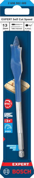 EXPERT Self Cut Speed Flachfräsbohrer, 13 x 152 mm Produktbild img2 L