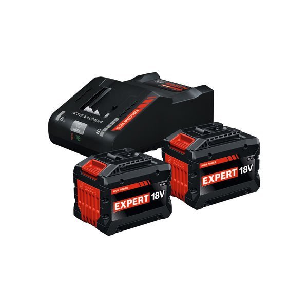 Bosch EXPERT Batterie/Ladegerät Set 2x EXBA 18V-150 + EXAL18V-160 Produktbild img1 L