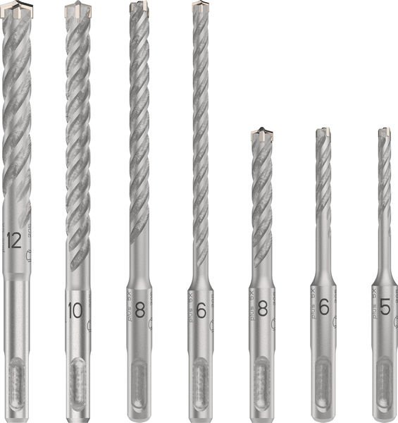 Bosch PRO SDS plus-5X Hammerbohrer-Set, 5/6/8/6/8/10/12 mm, 7-tlg Produktbild img4 L