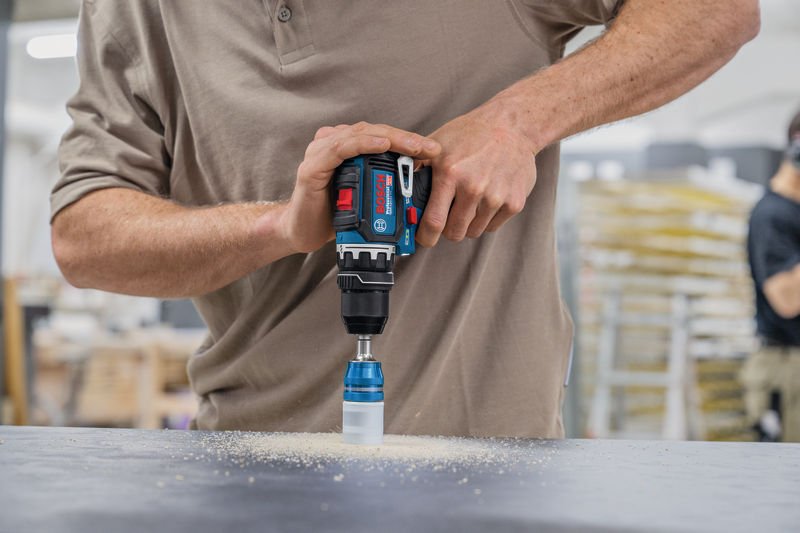 Bosch Schrauber GSR 12V-32 FC, div. Aufsätze, Zusatzhandgriff, Tiefenanschlag, L-BOXX Produktbild img11 L