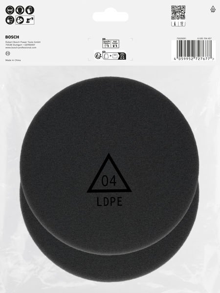 Bosch Polierschwamm, 125 mm, Finish, 2 Stk Produktbild img5 L