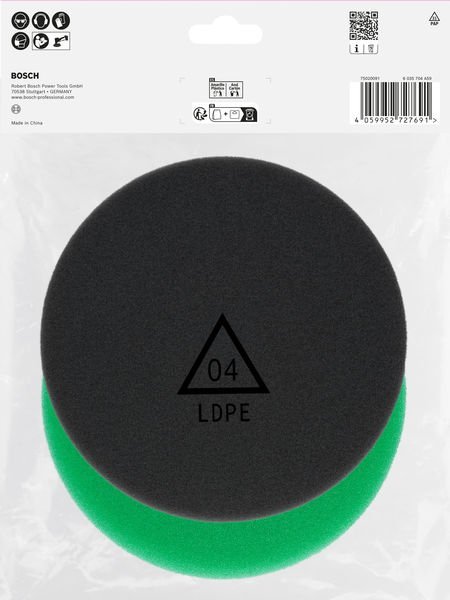 Bosch Polierschwamm-Set, 125 mm, 2-tlg Produktbild img5 L