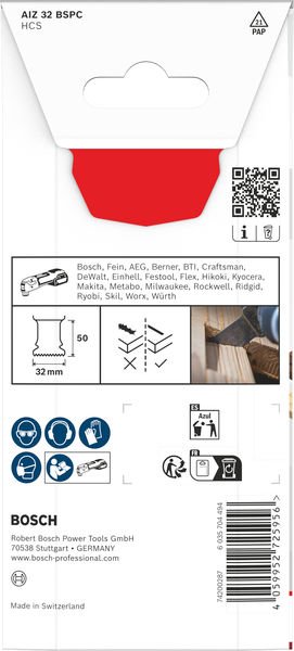Bosch AIZ 32 BSPC Holz Tauchsägeblatt, Starlock, 32 x 50 mm Produktbild img2 L
