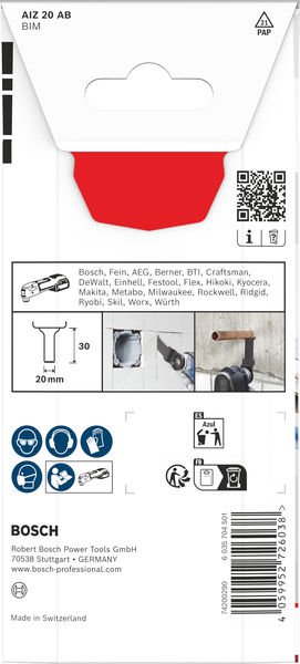 Bosch AIZ 20 AB Multi Material Tauchsägeblatt, Starlock, 20 x 30 mm Produktbild img2 L