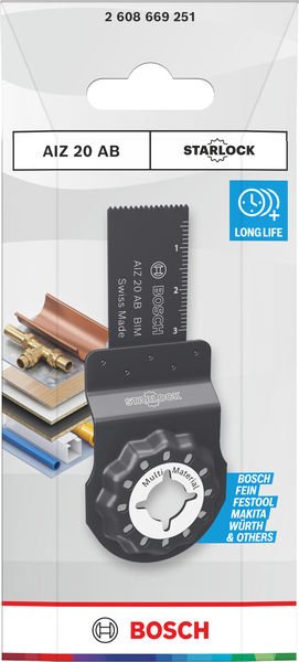 Bosch AIZ 20 AB Multi Material Tauchsägeblatt, Starlock, 20 x 30 mm Produktbild img3 L