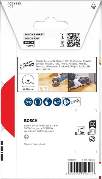 Bosch ACZ 85 EC Holz Segmentsägeblatt, Starlock, 85 mm Produktbild img2 L