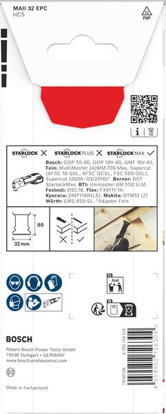 Bosch MAII 32 EPC Holz Tauchsägeblatt, Starlock, 32 x 80 mm Produktbild img2 L