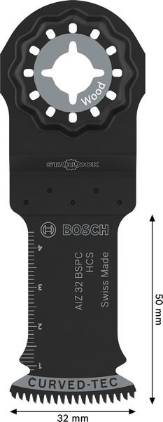 Bosch AIZ 32 BSPC Holz Tauchsägeblatt, Starlock, 32 x 50 mm Produktbild img4 L