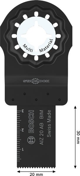 Bosch AIZ 20 AB Multi Material Tauchsägeblatt, Starlock, 20 x 30 mm Produktbild img4 L