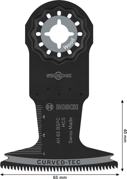 Bosch AII 65 BSPC Holz Tauchsägeblatt, Starlock, 65 x 40 mm Produktbild img4 L