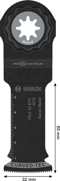 Bosch PAIZ 32 EPC Holz Tauchsägeblatt, Starlock, 32 x 60 mm, TU25 Produktbild img4 L