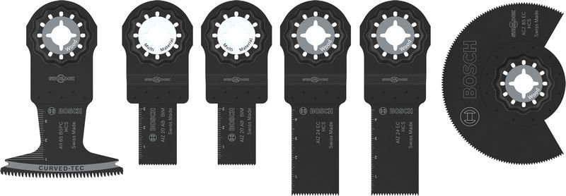 Bosch Holz- und Weichmetall-Blatt-Set für oszillierende Multifunktionswerkzeuge,6-tlg. Produktbild img1 L