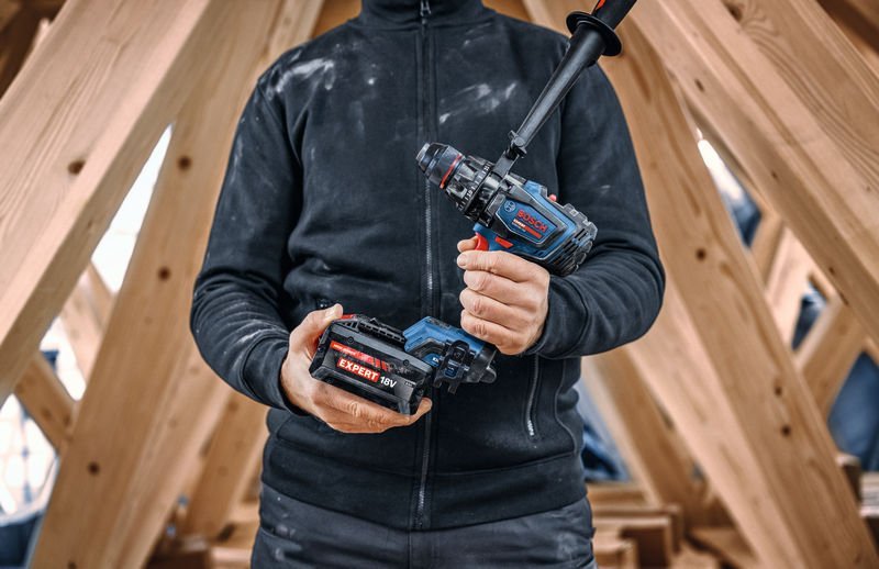 Bosch EXPERT Akku-Bohrschrauber EXSR18V-150,  2 x EXBA18V-80,  1 x EXBA18V-5, L-BOXX 136 Produktbild img8 L