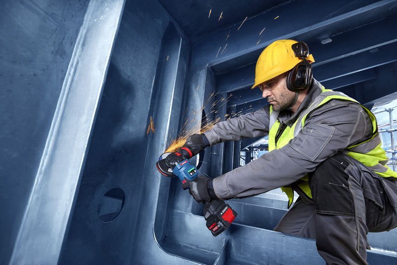 Bosch EXPERT Winkelschleifer EXWS18V-15PS, 2 x EXBA18V-80 in L-BOXX Produktbild img6 L