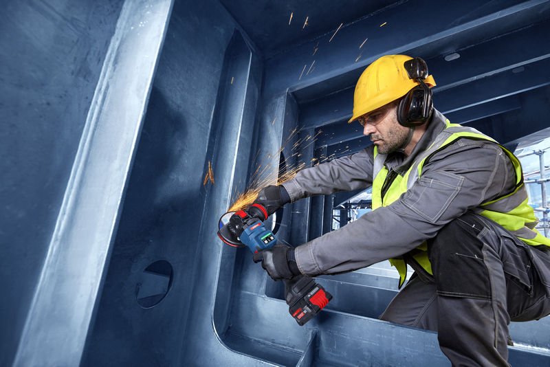 Bosch EXPERT Winkelschleifer EXWX18V-15PS, 2 x EXBA18V-80 in L-BOXX Produktbild img6 L