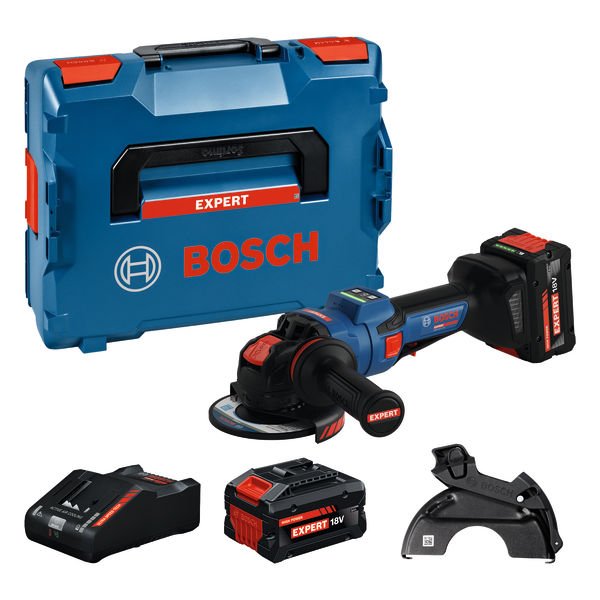 Bosch EXPERT Winkelschleifer EXWX18V-15PS, 2 x EXBA18V-80 in L-BOXX Produktbild img1 L