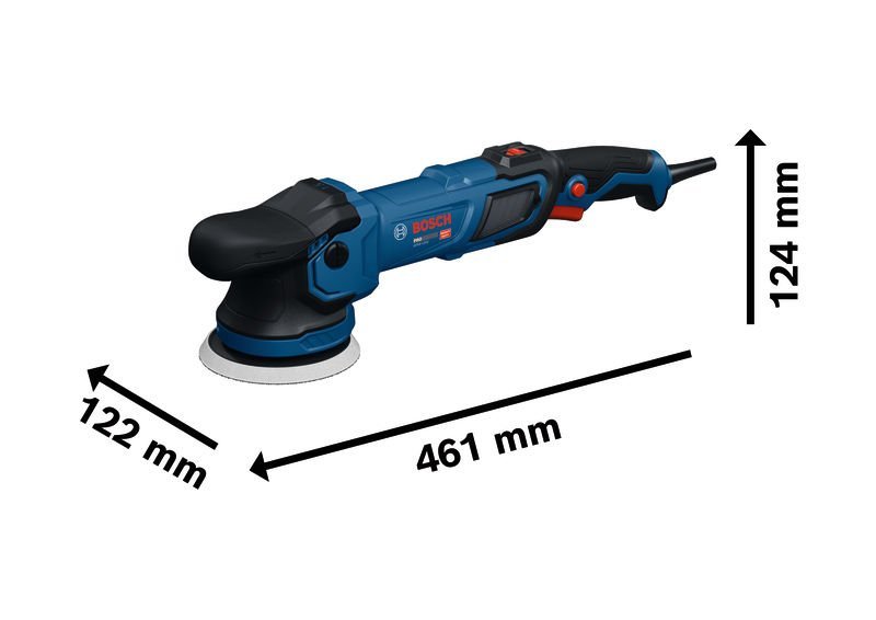 Bosch Polierer GPX9-125S, Schwamm 130 mm,  Professional Werkzeugtasche Produktbild img3 L