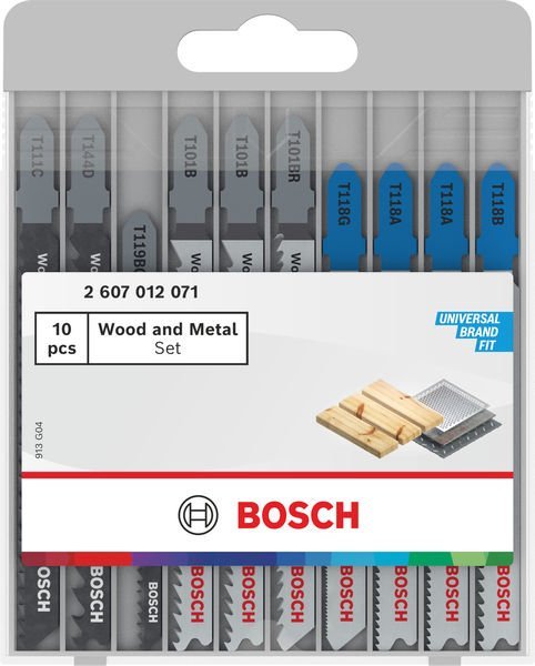 Bosch Stichsägeblatt Set Wood and Metal Basic, 10-tlg. Produktbild img2 L