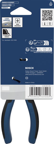 Bosch Spitzzangen 180 mm, Mehrkomponentengriffe Produktbild img3 L