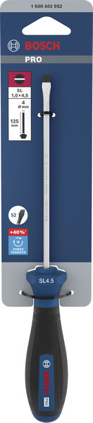Bosch PRO Schraubendreher SL 1,0 x 4,5 x 125 mm Produktbild img2 L