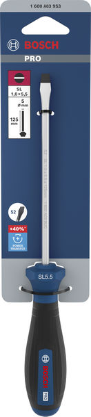 Bosch PRO Schraubendreher SL 1,0 x 5,5 x 125 mm Produktbild img2 L