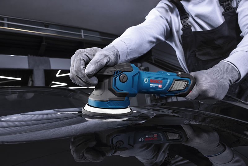 Bosch Polierer GPX9-125S, Schwamm 130 mm,  Professional Werkzeugtasche Produktbild img5 L