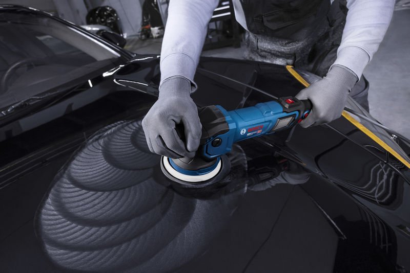 Bosch Polierer GPX9-125S, Schwamm 130 mm,  Professional Werkzeugtasche Produktbild img4 L