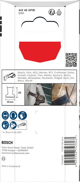 Bosch PRO AIZ 45 APIB Tauchsägeblatt, 45 x 45&nbsp;mm, 5-tlg Produktbild img3 L