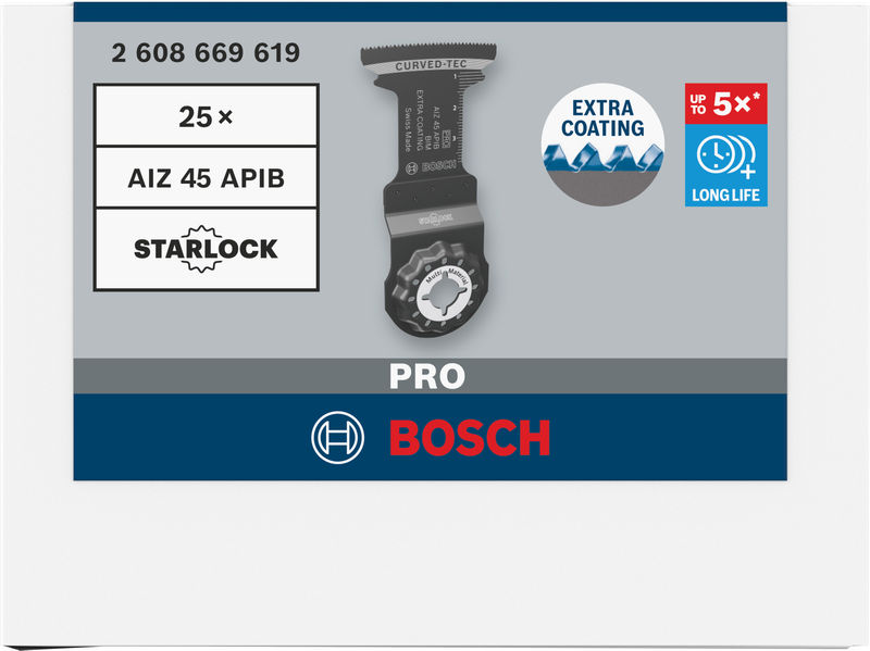 Bosch PRO AIZ 45 APIB Tauchsägeblatt, 45 x 45&nbsp;mm, 25-tlg Produktbild img2 L