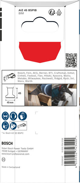 Bosch PRO AIZ 45 BSPIB Tauchsägeblatt, 45 x 45&nbsp;mm, 5-tlg Produktbild img3 L
