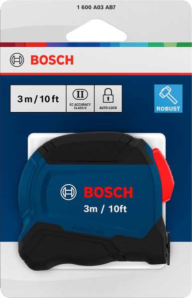 Bosch Maßband 3 m / 10 ft, Auto-Lock Produktbild img2 L