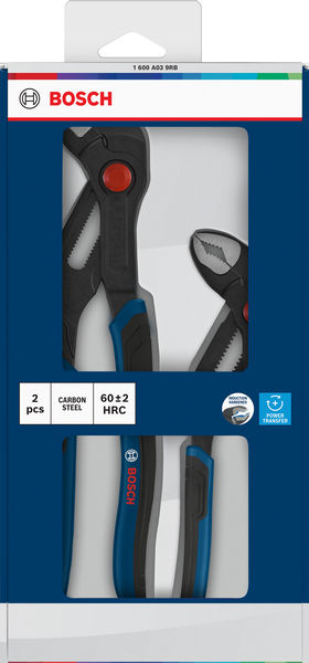 Bosch Wasserpumpenzange Set, Mehrkomponentengriffe, 2-tlg. Produktbild img2 L