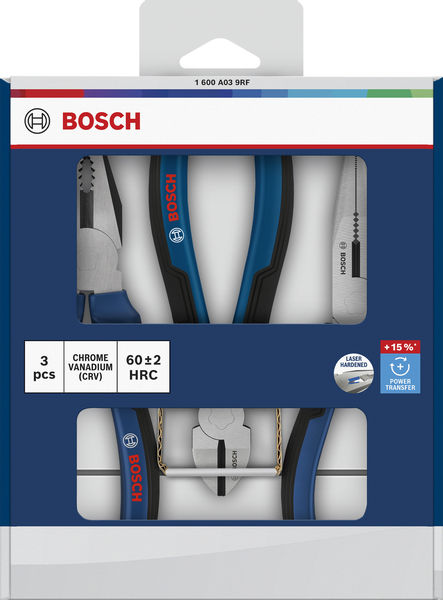 Bosch Zangen-Set, Mehrkomponentengriffe, 3-tlg. Produktbild img2 L