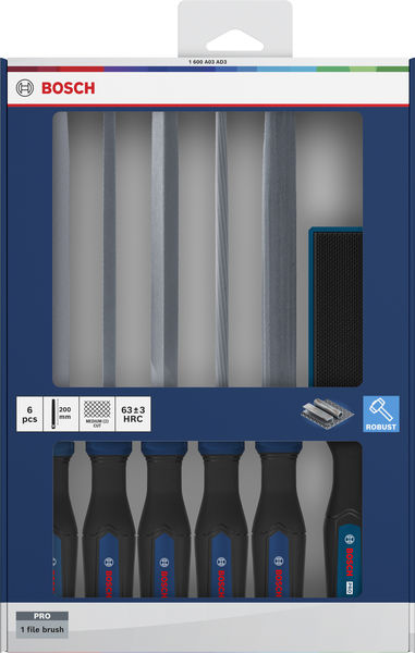 Bosch Feilen-Set, 5-tlg., PRO Feilenbürste Produktbild img2 L