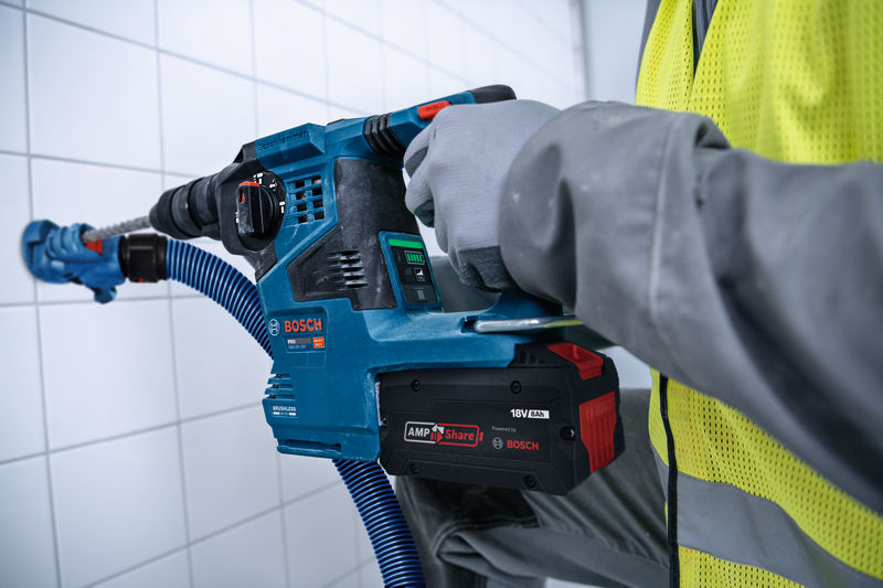Bosch Bohrhammer mit SDS plus GBH18V-28F m. Absaugung in L-BOXX Produktbild img7 L