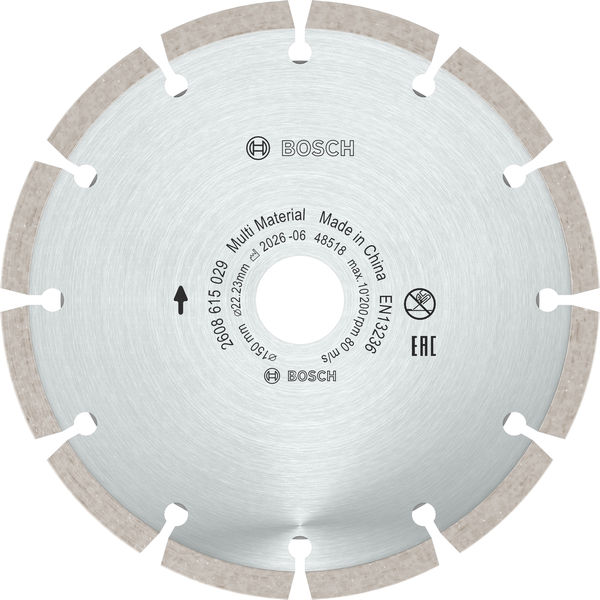 Bosch Multi Material Diamond Trennscheibe, 150 x 22.23 x 7 mm Produktbild img2 L