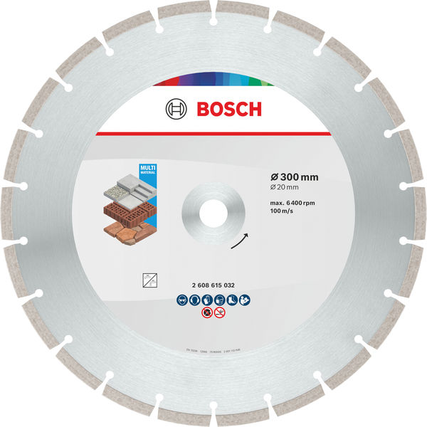 Bosch Multi Material Diamond Trennscheibe, 300 x 20 x 7 mm Produktbild img1 L