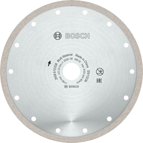 Bosch Multi Material Turbo Diamond Trennscheibe, 180 x 22.23 x 7 mm Produktbild img2 L