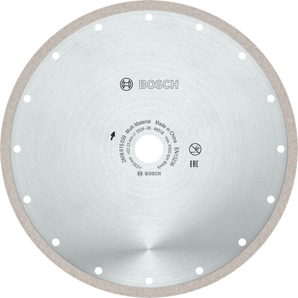 Bosch Multi Material Turbo Diamond Trennscheibe, 230 x 22.23 x 7 mm, 10 Stk. Produktbild img2 L