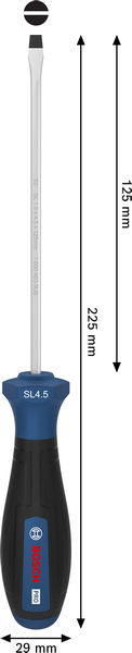Bosch PRO Schraubendreher SL 1,0 x 4,5 x 125 mm Produktbild img4 L