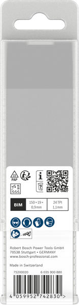 Bosch Thin Metal S922AF Blatt, 0,9 x 19 x 150 mm, 25-tlg Produktbild img3 L