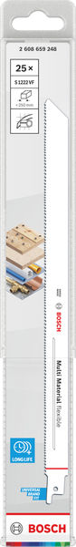 Bosch Multi Material flexibles S1222VF Säbelsägeblatt , 0,9 x 19 x 300 mm, 25-tlg Produktbild img2 L