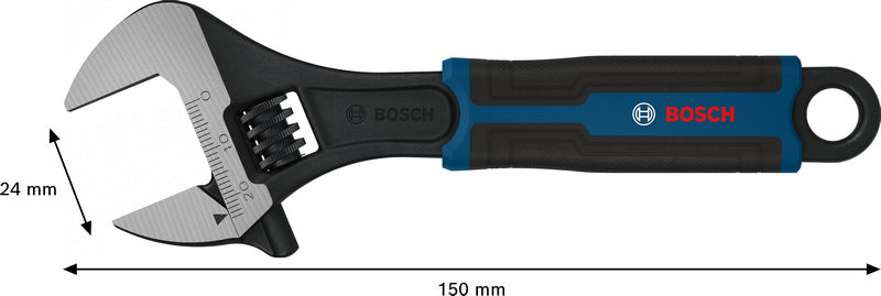 Bosch Rollgabelschlüssel 150 mm / 6" Produktbild img4 L