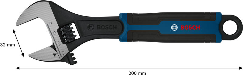 Bosch Rollgabelschlüssel 200 mm / 8" Produktbild img4 L