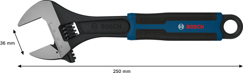 Bosch Rollgabelschlüssel 250 mm / 10" Produktbild img4 L