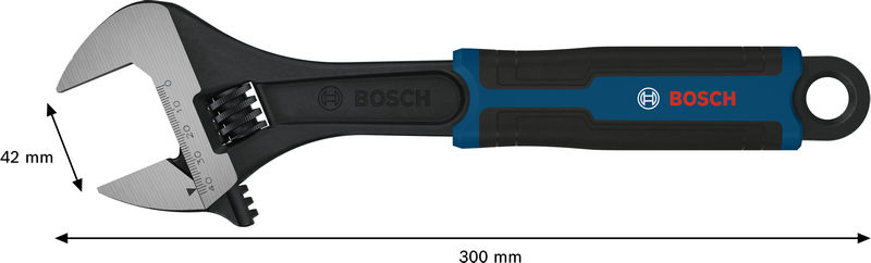 Bosch Rollgabelschlüssel 300 mm / 12" Produktbild img4 L